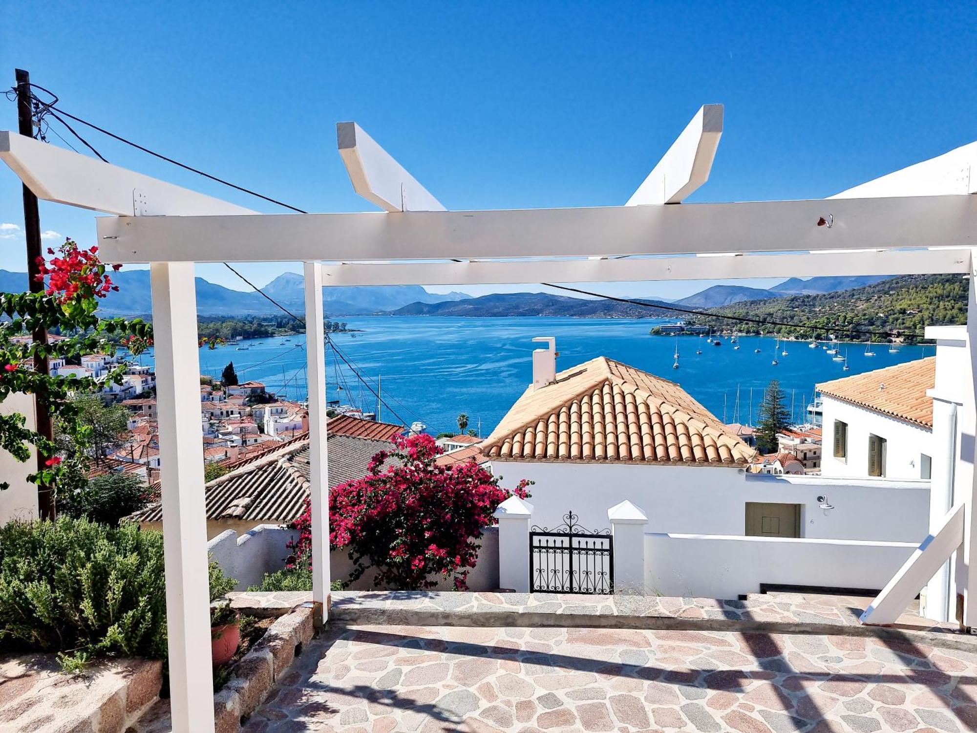Panoramic View Apartment Poros Town Exterior foto